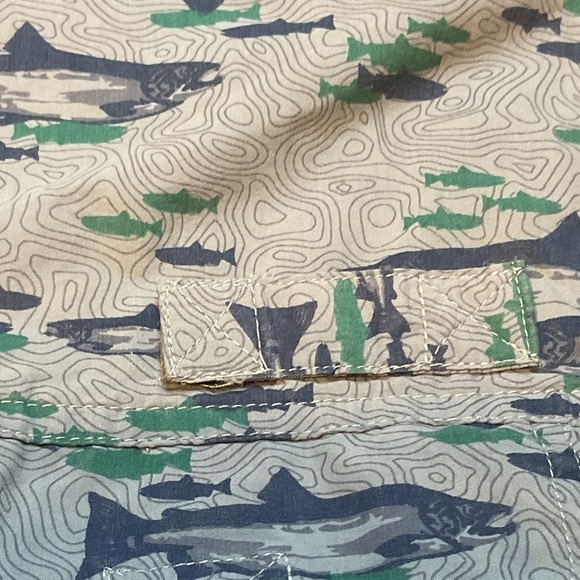 Tallwoods Vented Shirt Fishing Camping Blue Mesh Button Front EUC men Camouflage - Picture 4 of 8